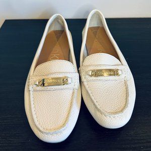 Calvin Klein Beige Soft Leather Loafer Moccasin